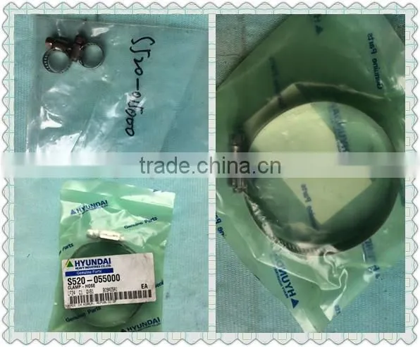 american type stainless steel high pressure hose clamps for hyundai excavator parts