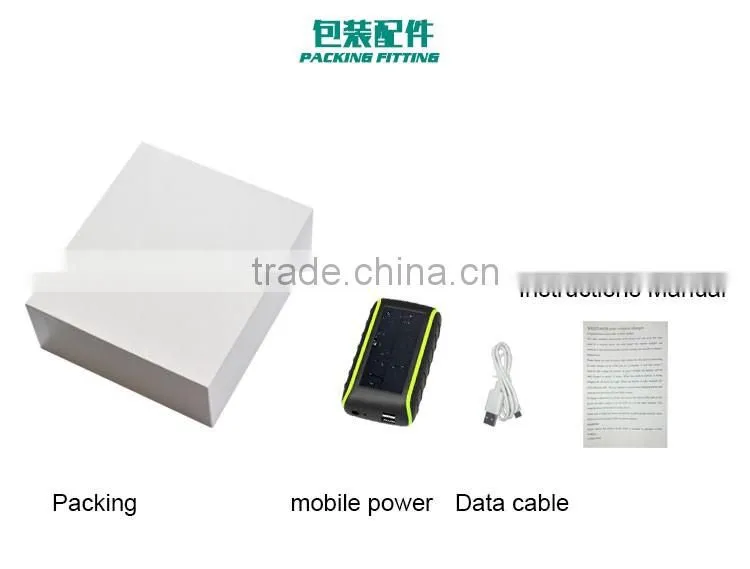 Fast charge outdoor urgent hand dynamo crank mobile charger , universal power bank charger