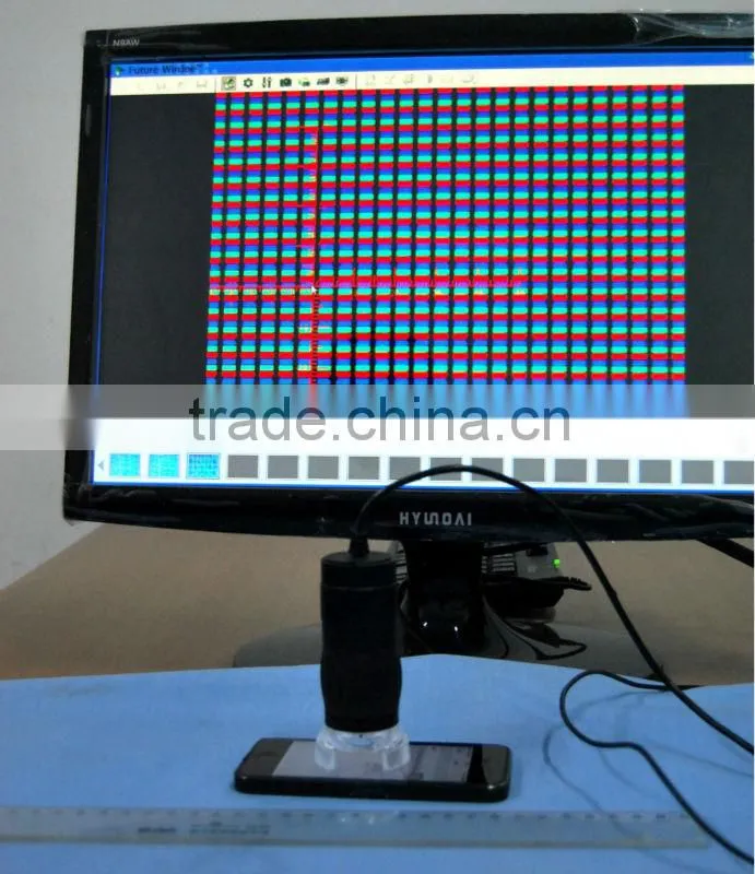 Patent MDA2000R portable USB digital microscope with reticle measurement function for PCB inspection