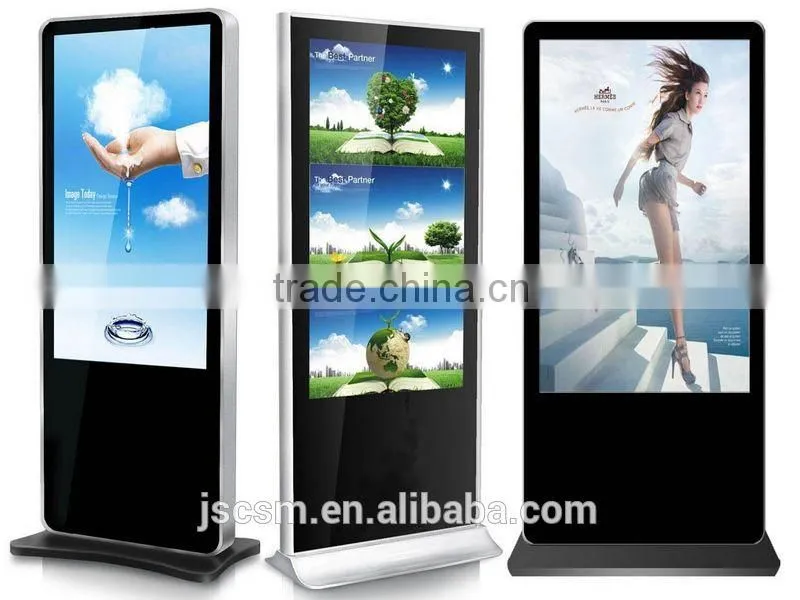 Dual screen 55inch multimedia advertising player lcd ad player digital media player support 1080p for advertising