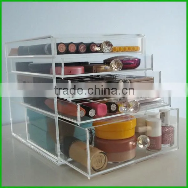2016 Clear Large 5 Tier Acrylic Cosmetic Organizer