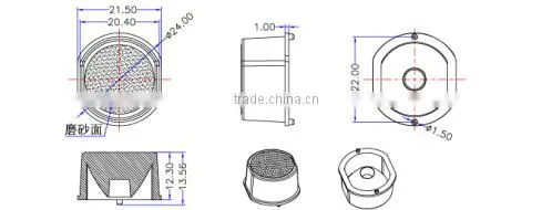 COB led lens best sale led light diffuser lens for lens led