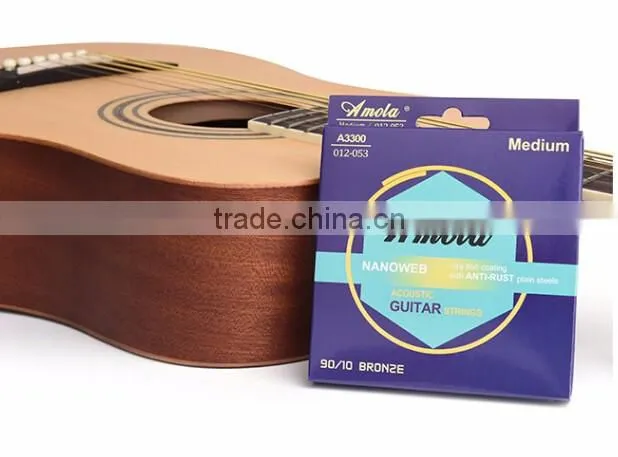 Wholesale Guitar Strings Amola A3300 Acoustic Guitar Strings better than elixir guitar strings