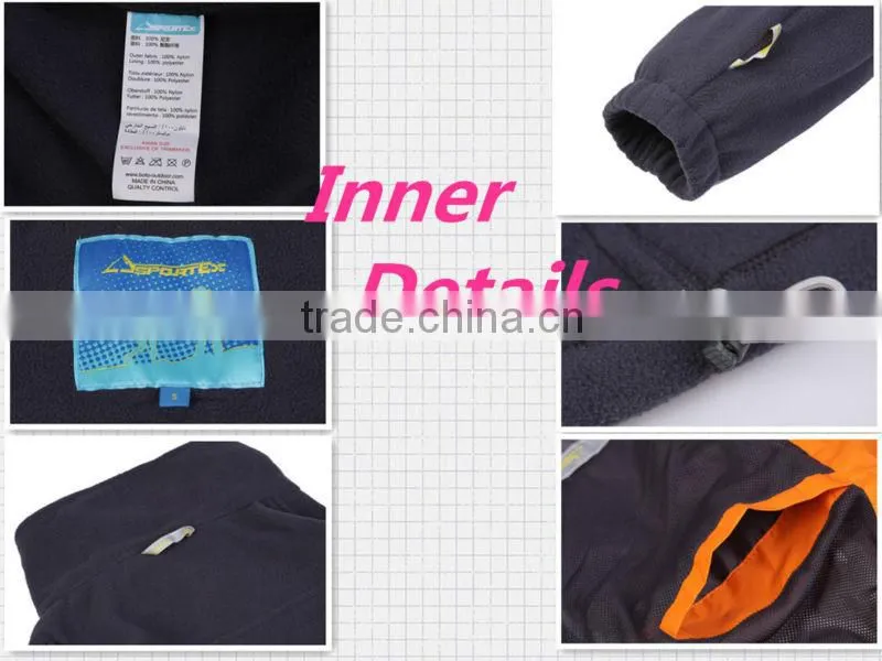 2014 hangzhou tymin sportex 100% polyester apparel ski clothing outdoor skiing camping breathable hiking bodybuilding clothing