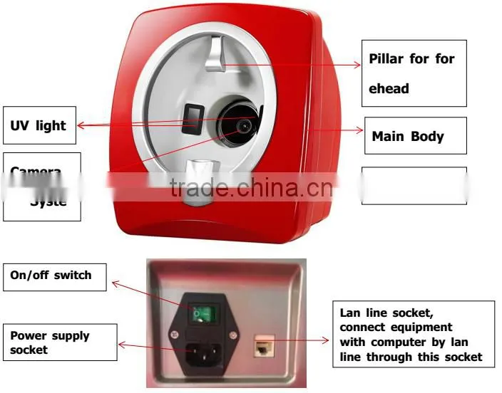 AYJ-J009(CE)skin and hair analysis equipment with analysis report