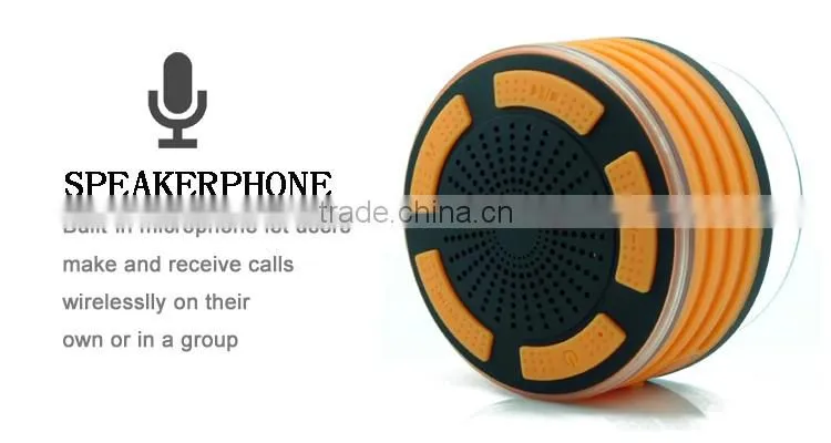 My speaker F013 black/blue color IPX7 waterproof shower 5W speaker with super bass sound