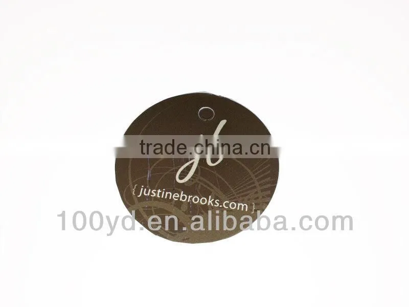 250g coated paper round tag printing