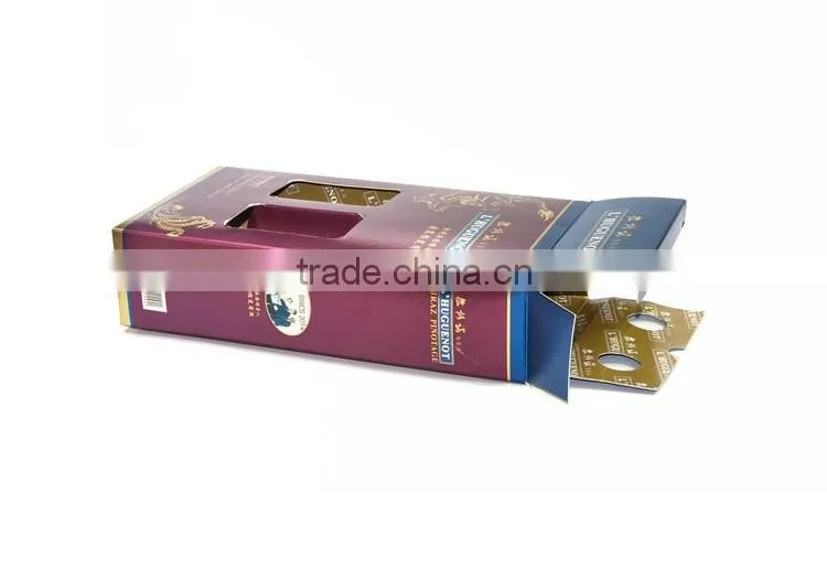red wine gift packing box for 2 wine bottle