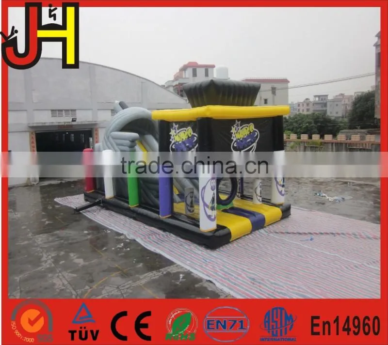Newest inflatable amusement slide, inflatable slide plane type bouncy combo