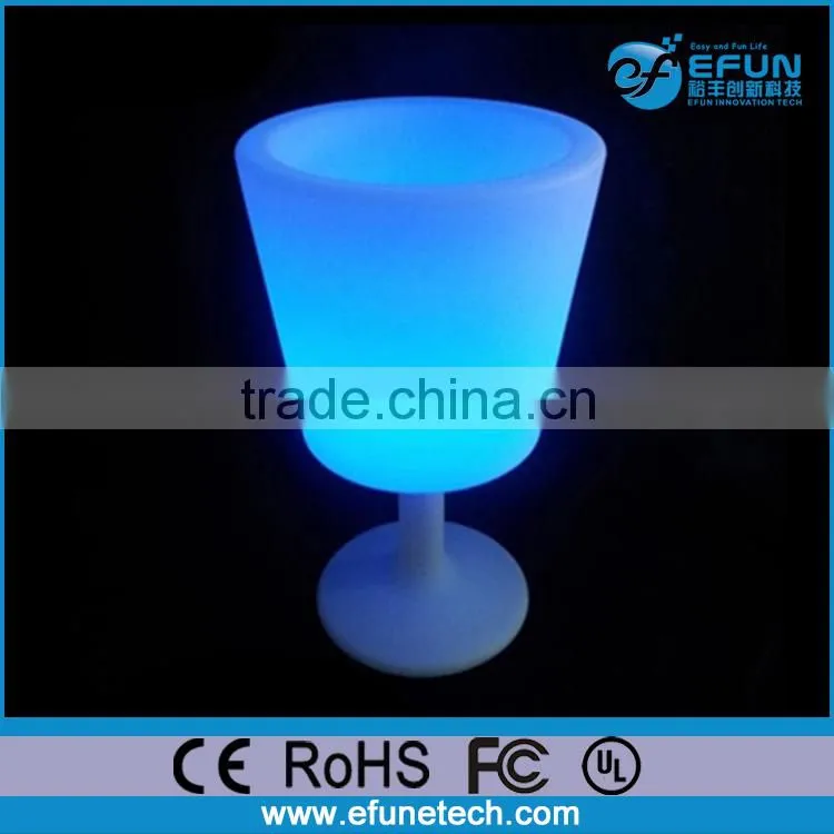 bar and party outdoor furniture light up illuminated color led bottle cooler