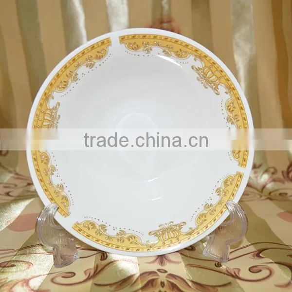 Wholesale ceramic hand printed dinner set with low price made in china