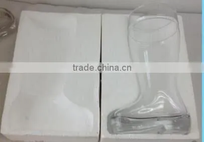 wholesale glass Vase boot shape glass Flowerpot lucency