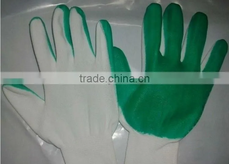 Hot sell nitrile nylon glove