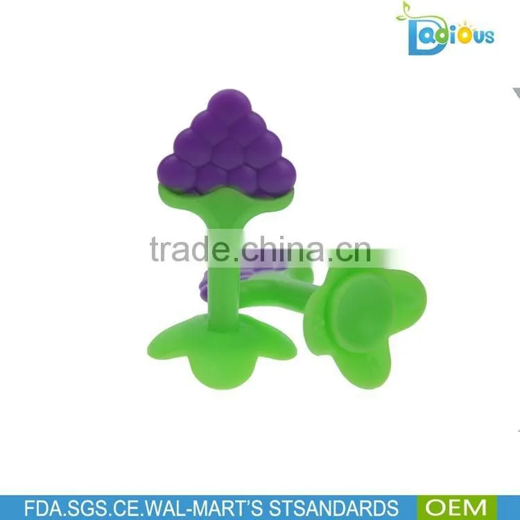 Wholesale Soft Safety Fruit Bulk Teething Teether Toy Silicone Beads