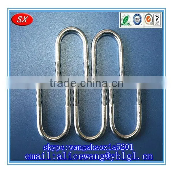 China manufacturer galvanized grade 10.9 u bolt,galvanized steel u bolts,metric square u bolts