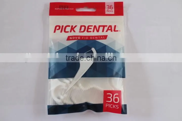 Food residue easily removed dental floss