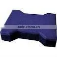 red Dog-bone rubber tile