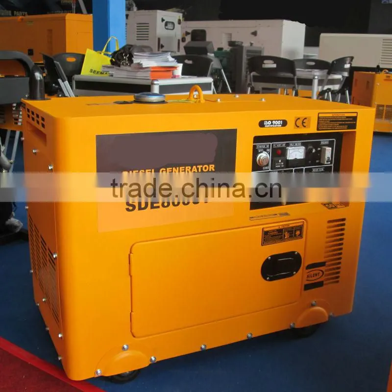 Single cylinder Open frame & Silent Diesel Generator Set SDE8000T