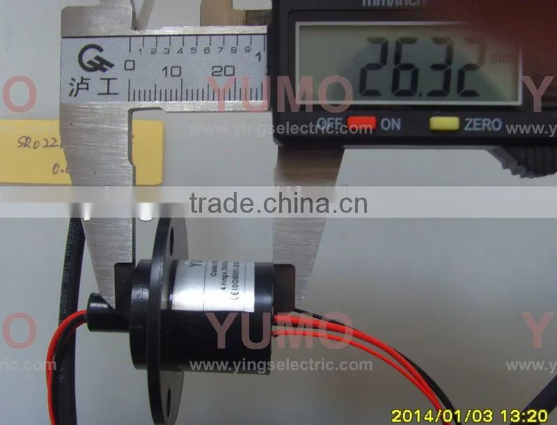 OD 22mm 4 circuits 2A and 6A electrical contacts with CE, certificated Capsule Slip Ring