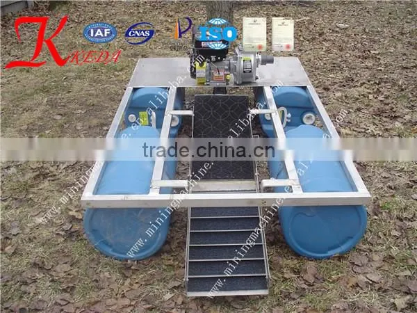 Overseas service Provided Diesel Power Type small gold dredger