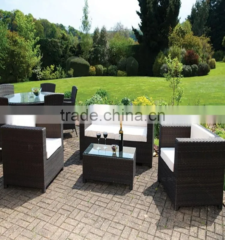 SD garden furniture resort hotel rattan wicker sofa set