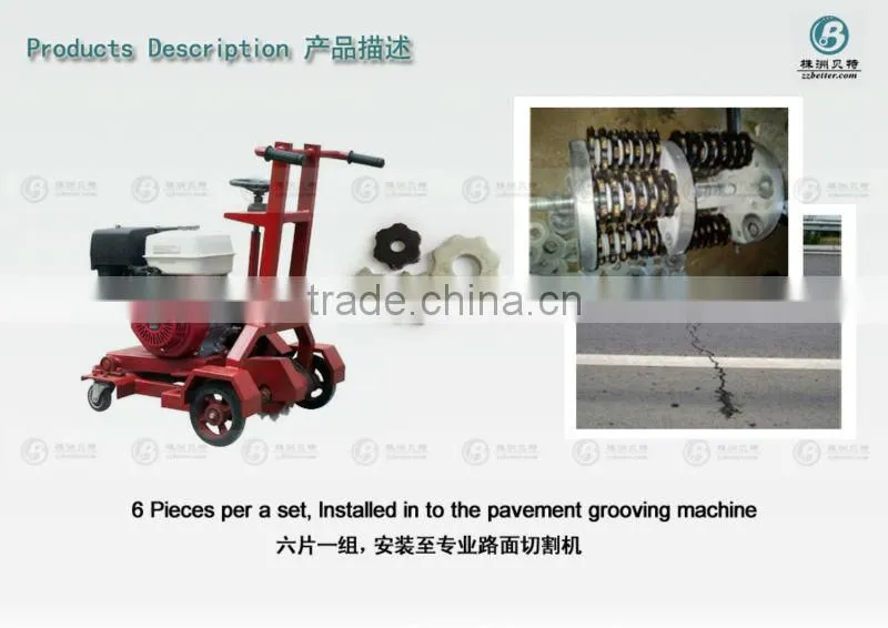 supply differents teeth tungsten carbide scarifier cutter for scrape concrete floor