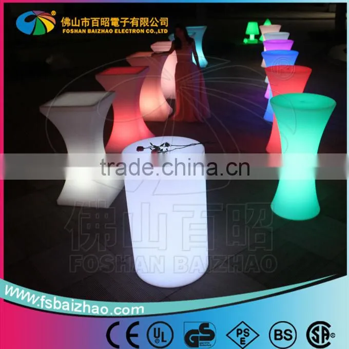 rgb LED plastic Square or round led light LED coffee table