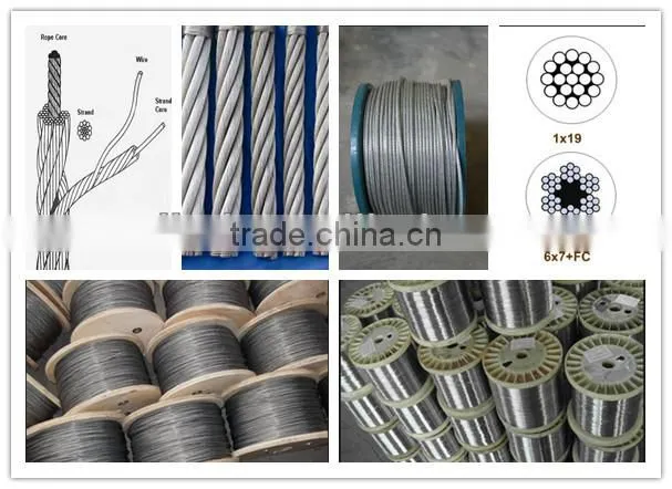 WELLS electric galvanized steel wire rope from 22-38 mm