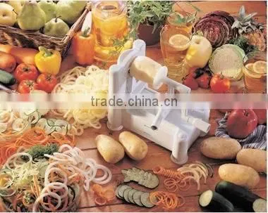Plastic Spiral Vegetable Slicer 3 in 1/ Manual Vegetable Slicer/Fruit Slicer Machine