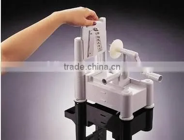 Plastic Spiral Vegetable Slicer 3 in 1/ Manual Vegetable Slicer/Fruit Slicer Machine