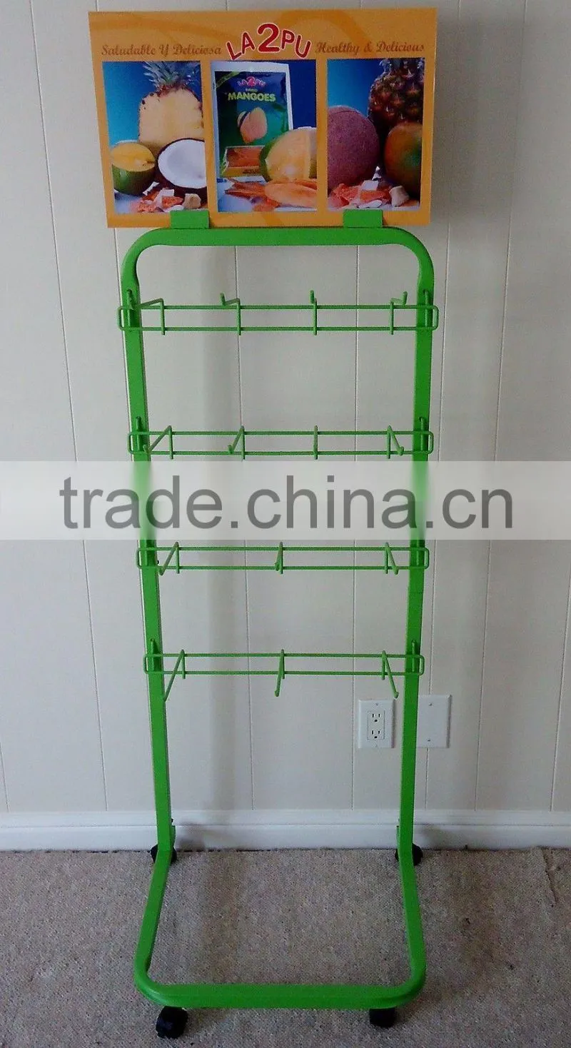 2015 New Design Supermarke Metal Peg Hook Display Rack