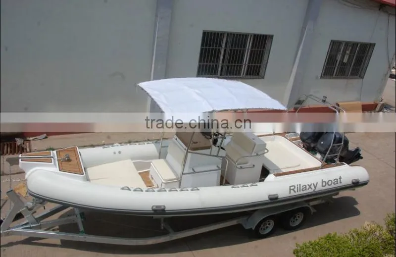 Hot sale fiberglass hull yacht boat RIB830A