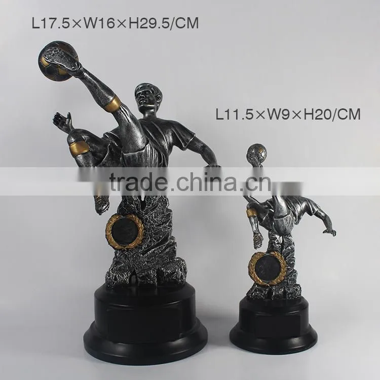 customized metal appearance polyresin resin pugilism boxing trophy cup