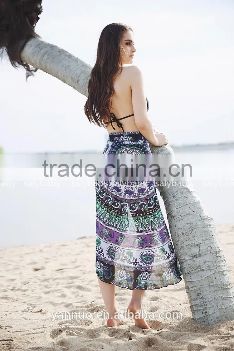 Guangzhou Round Donut Beach Towel Printed Cotton For Sunscreen shawl Beach mat