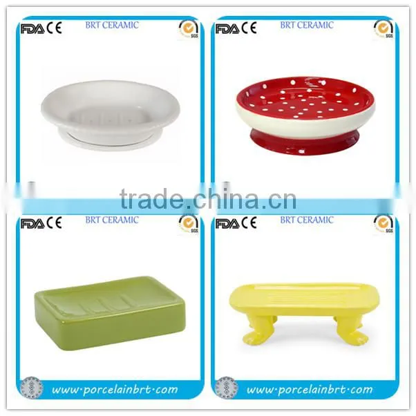 New product novelty footed Ceramic Soap Dish