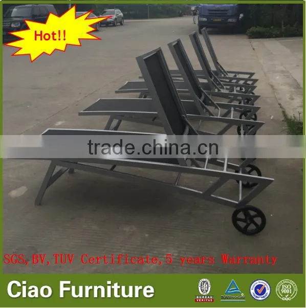 Stylish beach side lounge furniture outdoor chaise lounge chair