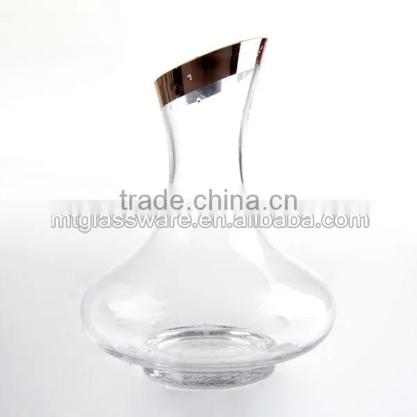 Rose gold electroplating of mouth wine decanter