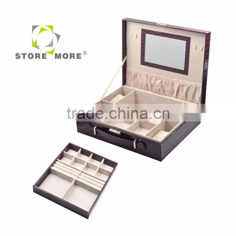 Custom Made Higher Quality Mirror Glass Jewelry Box