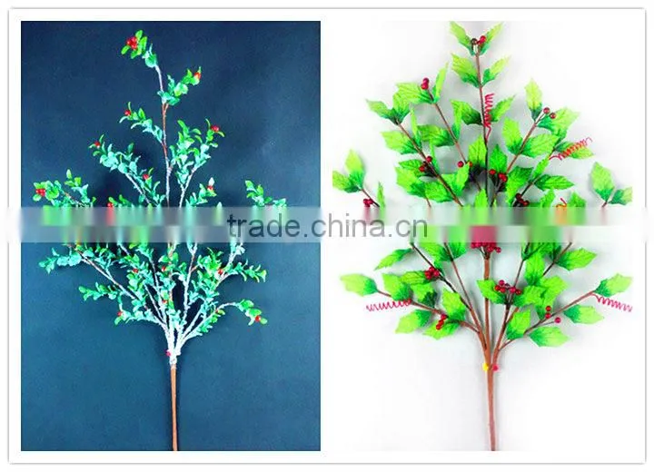 2015 new products decorative leaves branch