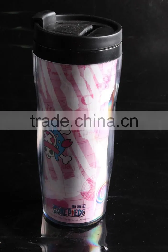 Logo Customized 12oz Double Wall Plastic Travel Mug