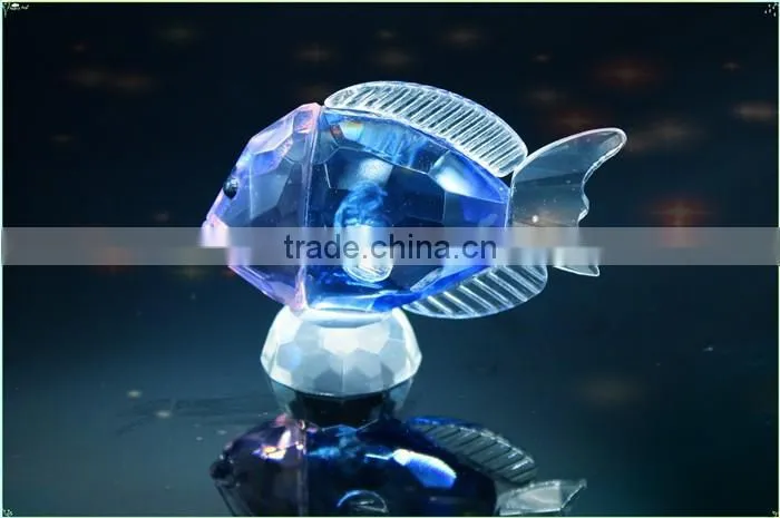 Colorful crystal seafish model as special wedding gift or beautiful crystal Christmas gift