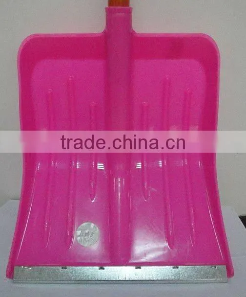 PINK PLASTIC SNOW SHOVEL