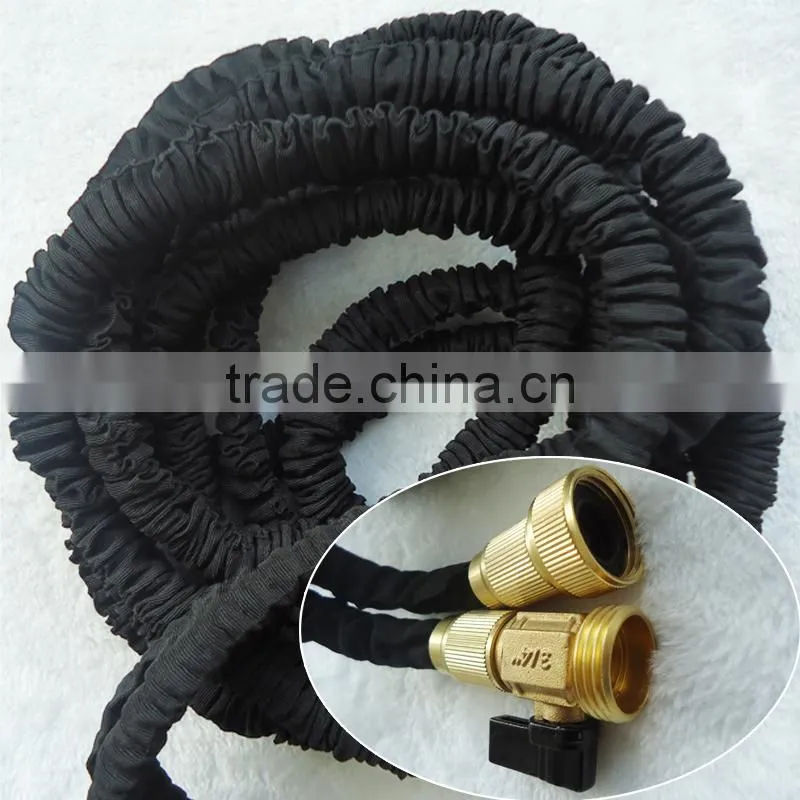 2016 New brass fitting best compact garden hose with black color