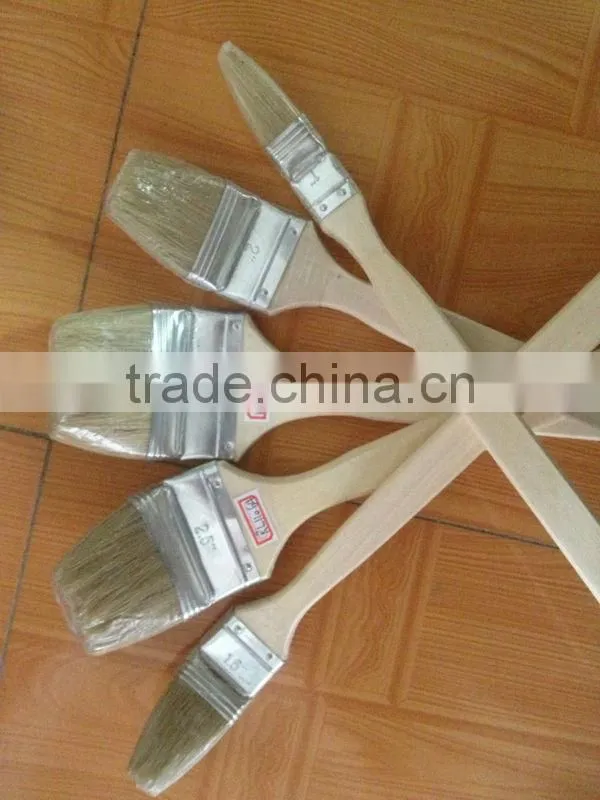 Bend paint brush / radiator brush with long wooden handle
