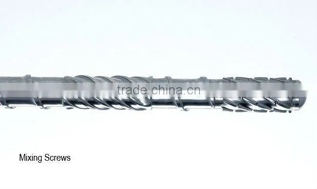 Extruder screw design for machine