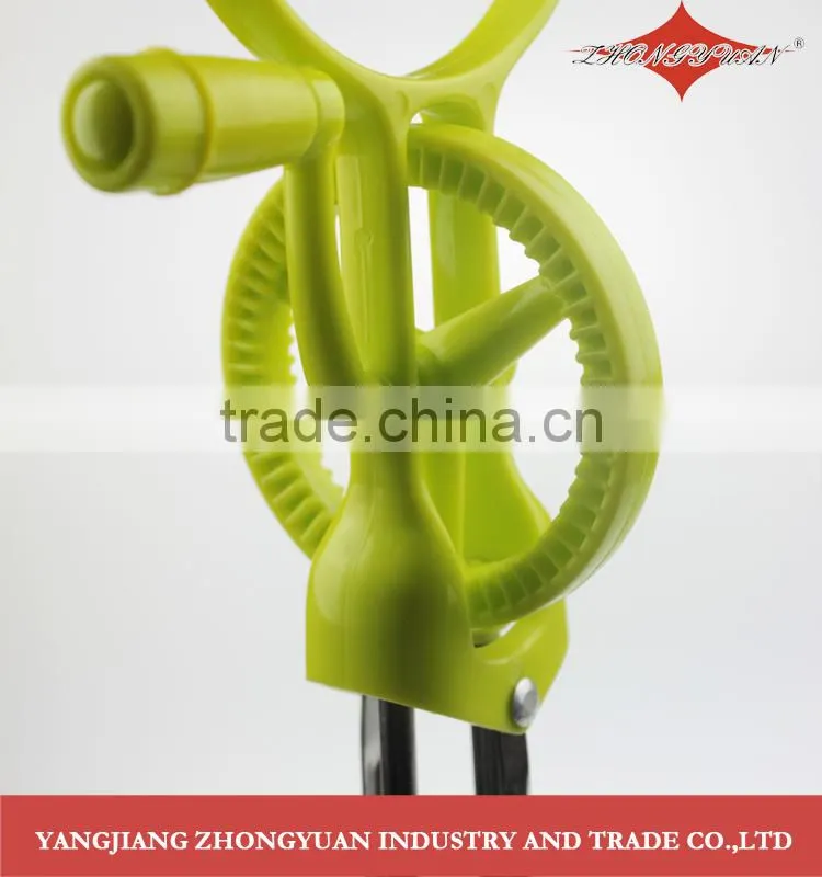 16' Classic Rotary stainless steel egg beater with green pp handle