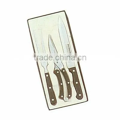 4pcs knife set in window box