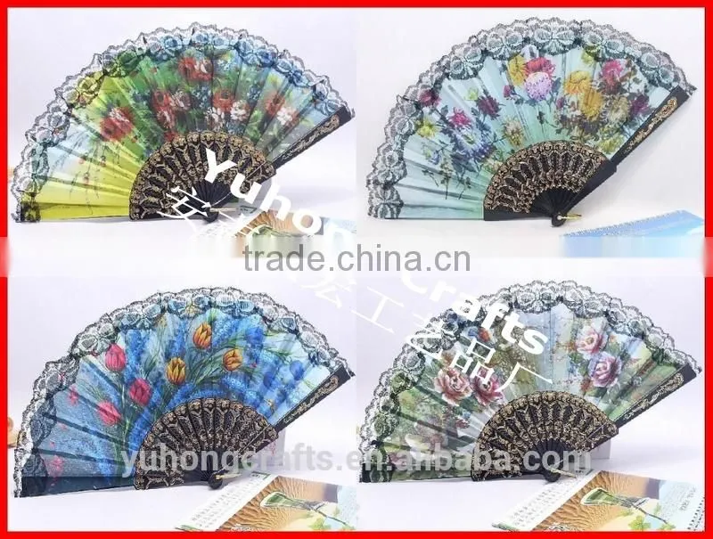 The existing handmade plastic hand fan