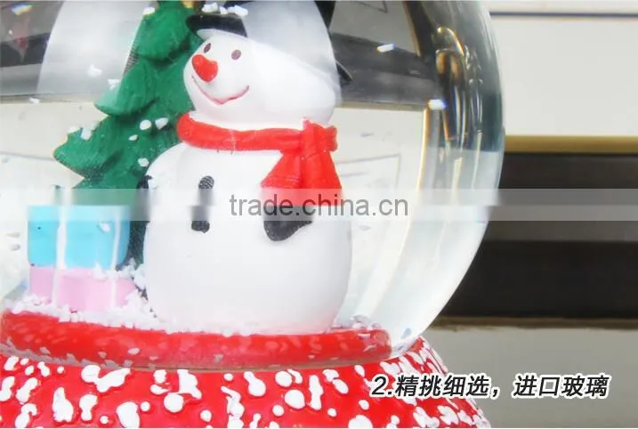 Hot Sale Snowflake christmas snow globe musical christmas snow globe