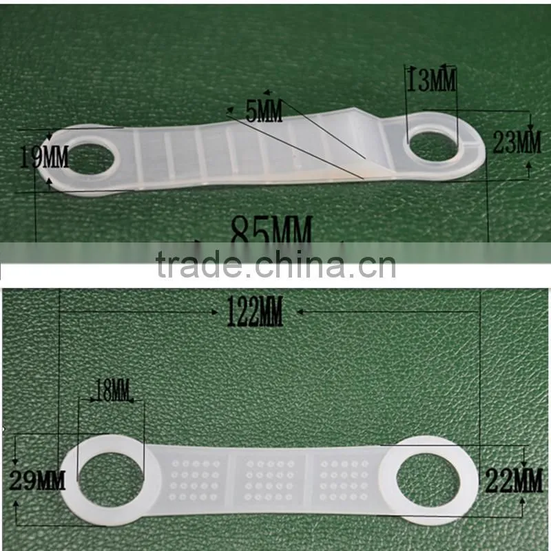 transparent silicone non-slip hanger strips for wooden coat hanger printed